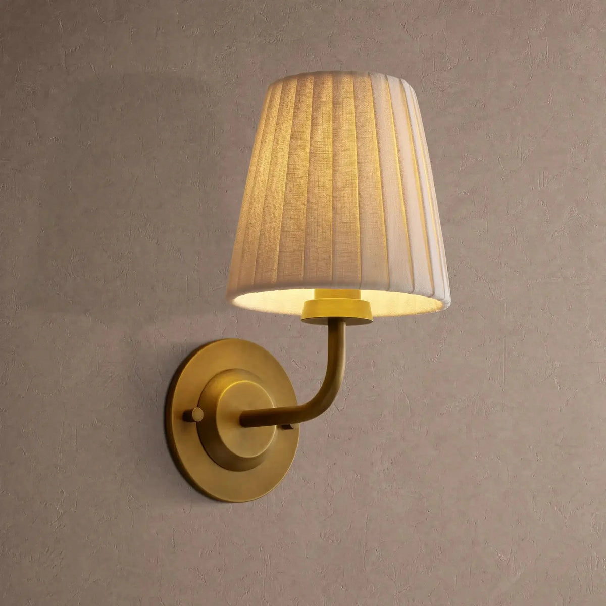 Amalfi Sconce - Pleated Whitecasivra