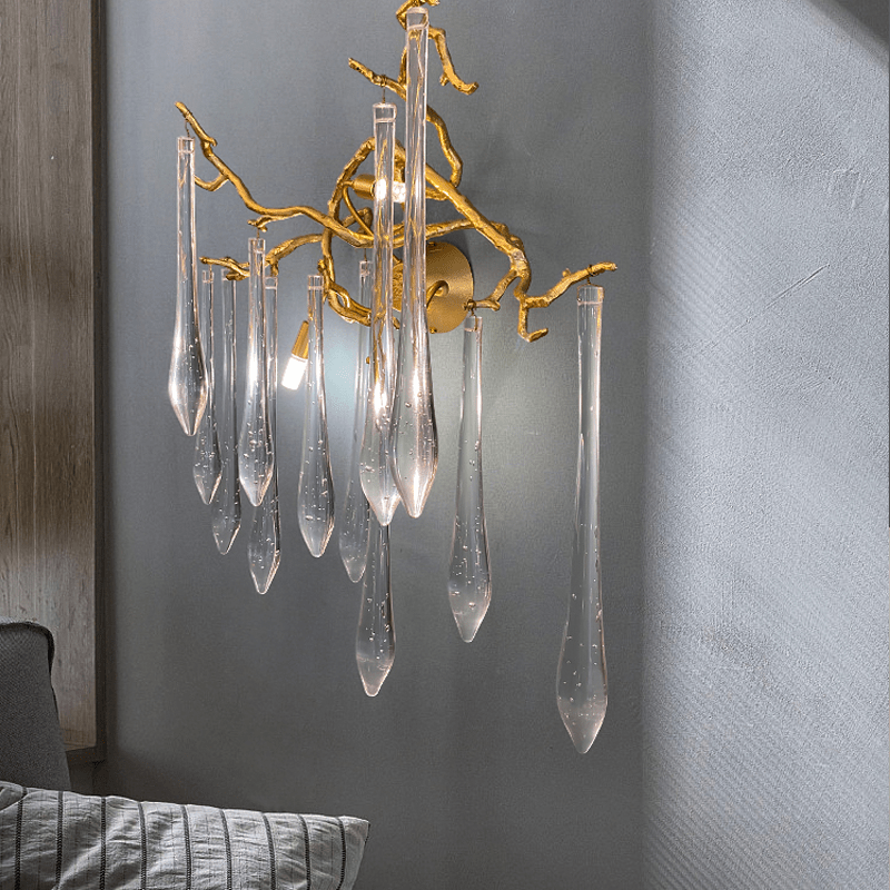 Agnes Branch Crystal Wall Sconce - MediumClearcasivra