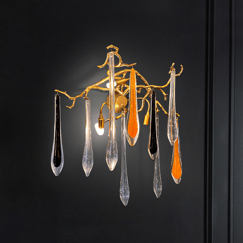 Agnes Branch Crystal Wall Sconce - SmallClearcasivra