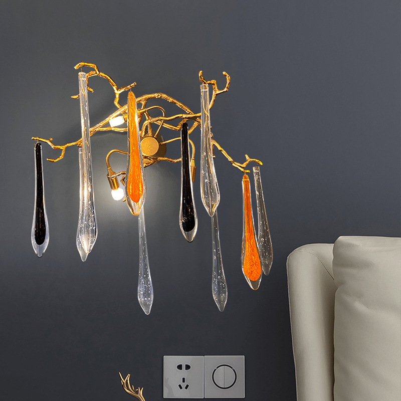 Agnes Branch Crystal Wall Sconce - SmallClearcasivra