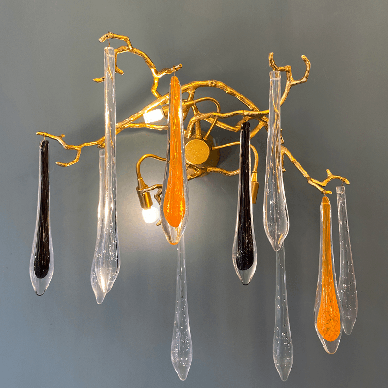 Agnes Branch Crystal Wall Sconce - MediumColorfulcasivra