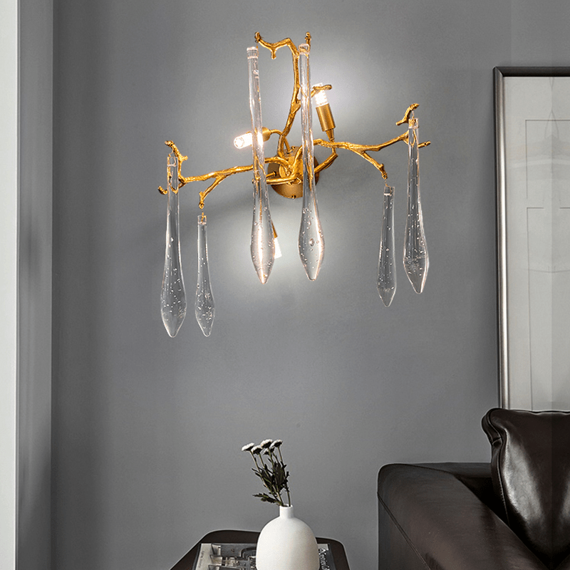 Agnes Branch Crystal Wall Sconce - SmallClearcasivra