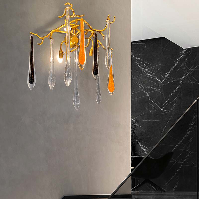Agnes Branch Crystal Wall Sconce - MediumColorfulcasivra