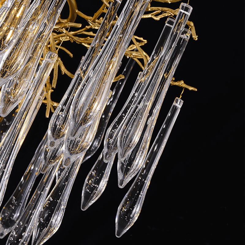 Agnes Round Branch Crystal Chandelier - 23.62" diamcasivra
