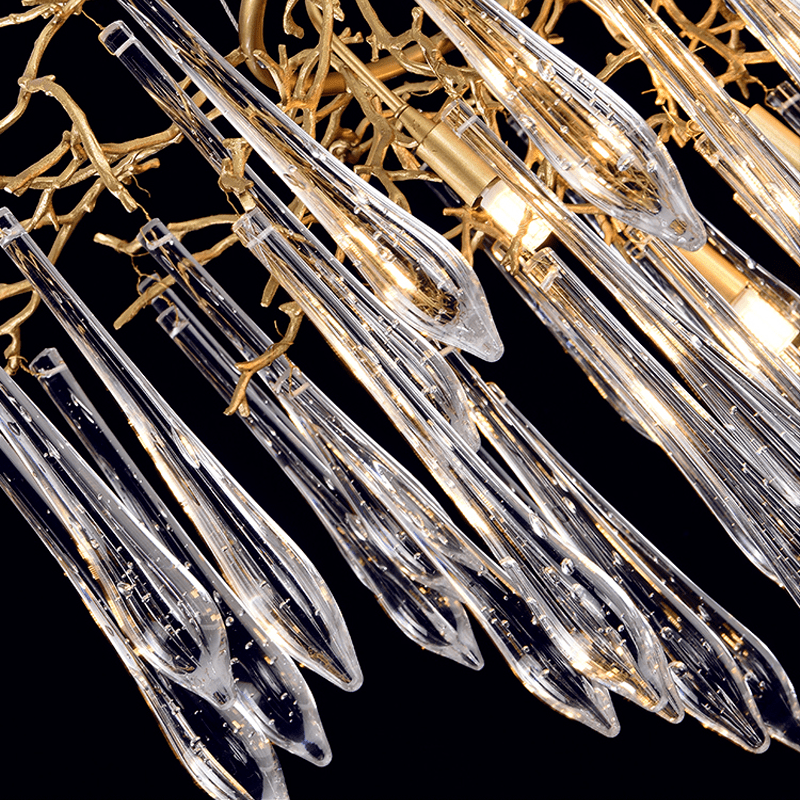 Agnes Round Branch Crystal Chandelier - 23.62" diamcasivra