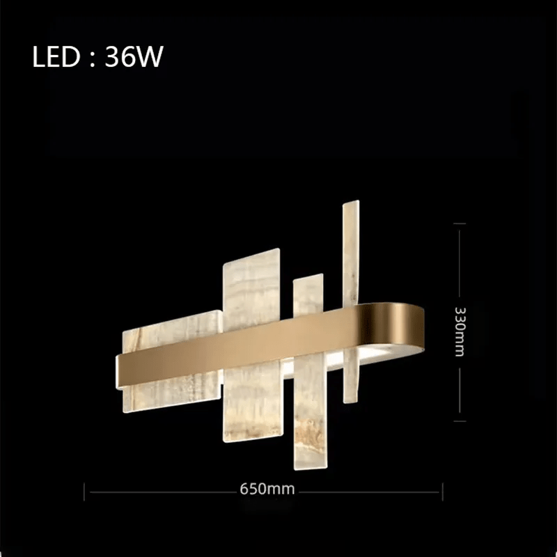 Alabaster Acropolis LED Wall Sconce - 25.6" Wcasivra