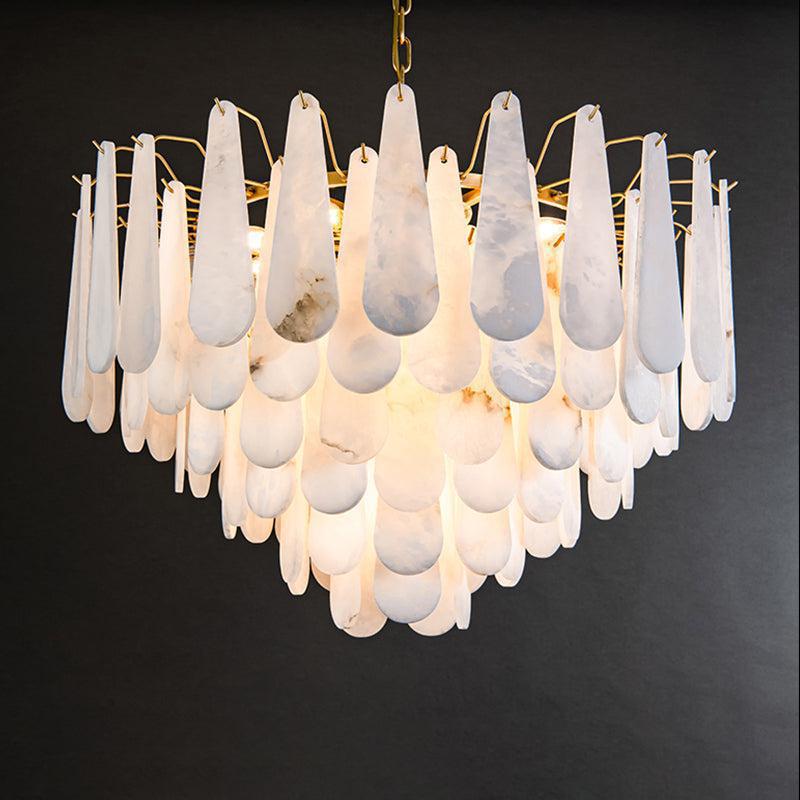 Alabaster Anne Foyer Art Chandelier - D 31.5"casivra