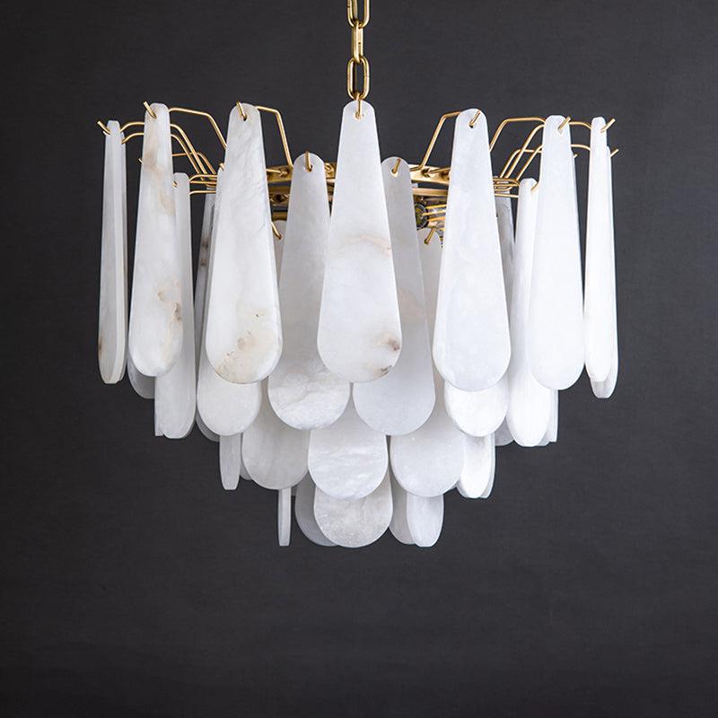 Alabaster Anne Foyer Art Chandelier - D 31.5"casivra
