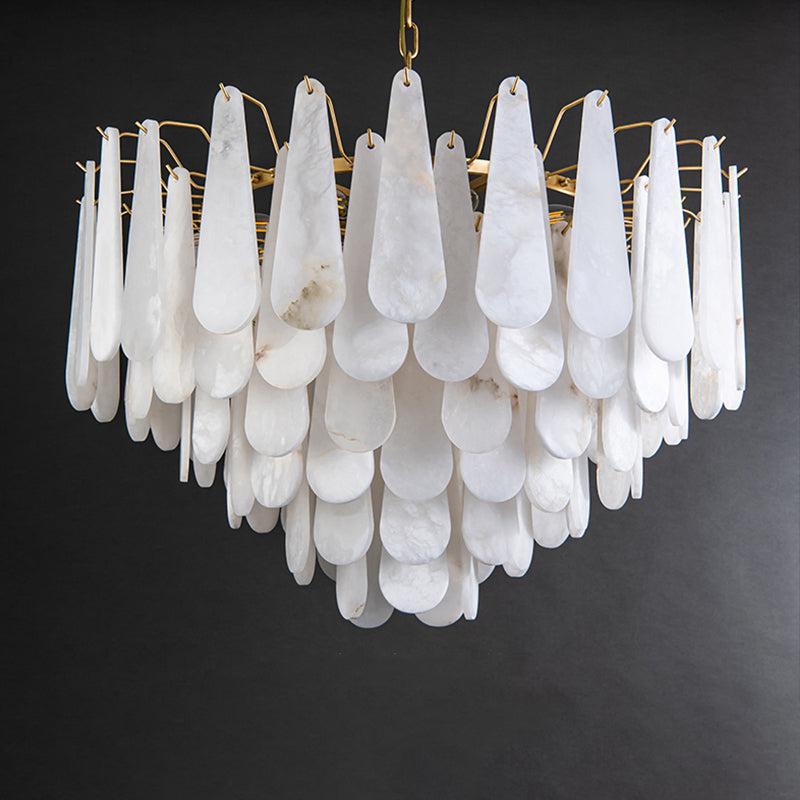 Alabaster Anne Foyer Art Chandelier - D 31.5"casivra