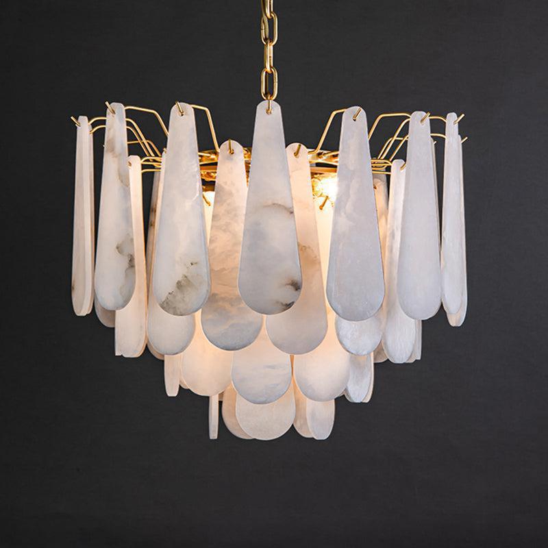 Alabaster Anne Foyer Art Chandelier - D 22.4"casivra