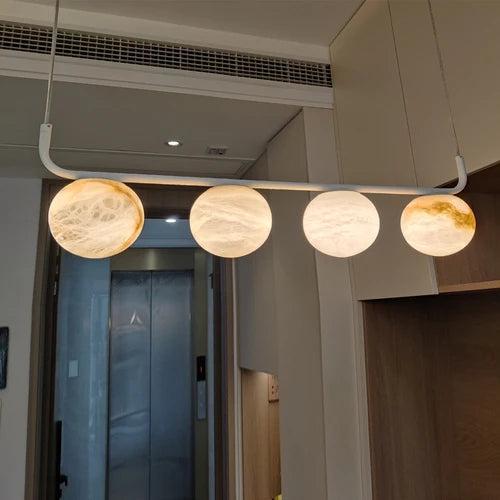 Alabaster Anne Island Chandelier 5 Lights - casivra