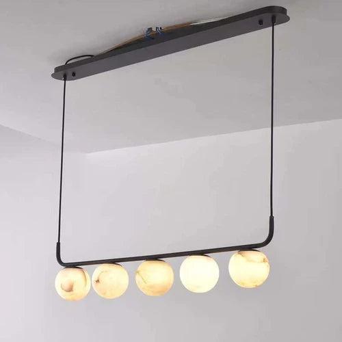 Alabaster Anne Island Chandelier 5 Lights - casivra