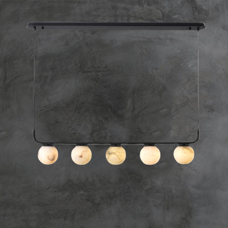 Alabaster Anne Island Chandelier 5 Lights - casivra