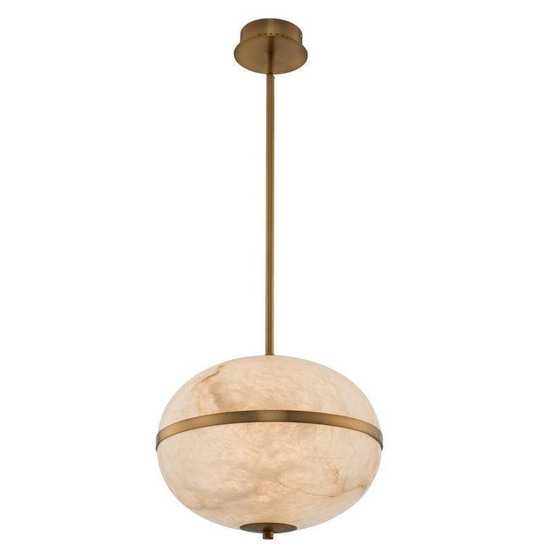 Alabaster Canterbury LED Mini Pendant - 16"Hcasivra