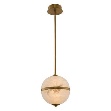 Alabaster Canterbury LED Mini Pendant - 10"Hcasivra