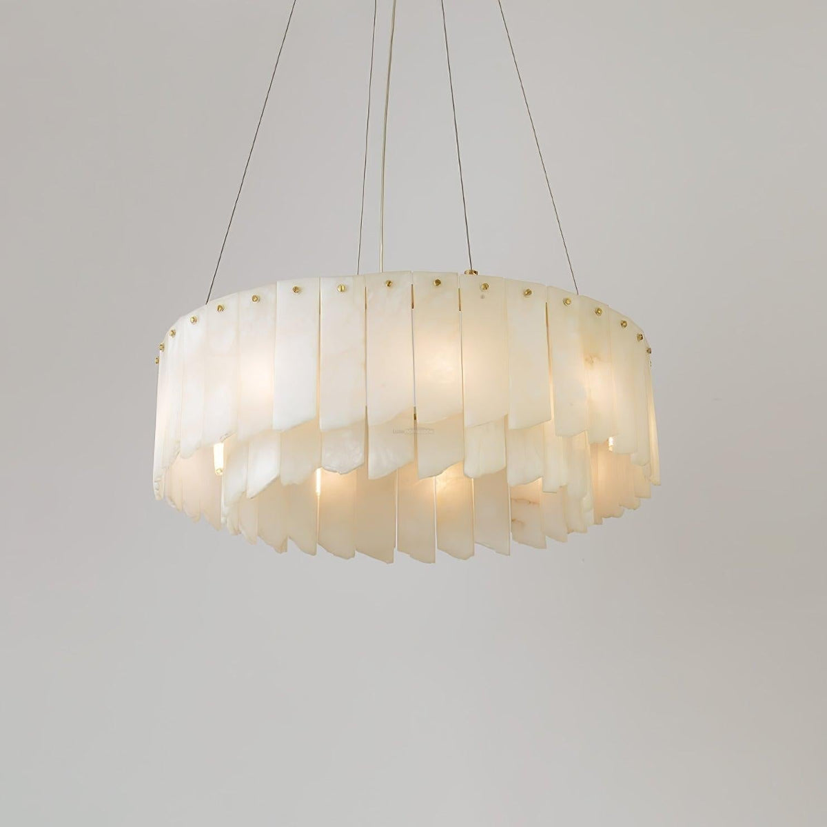 Alabaster Cascade Tiered Chandelier 27.6 - 27.6" x H 21.7" / Dia 57cm x H 150cmBrass & Whitecasivra