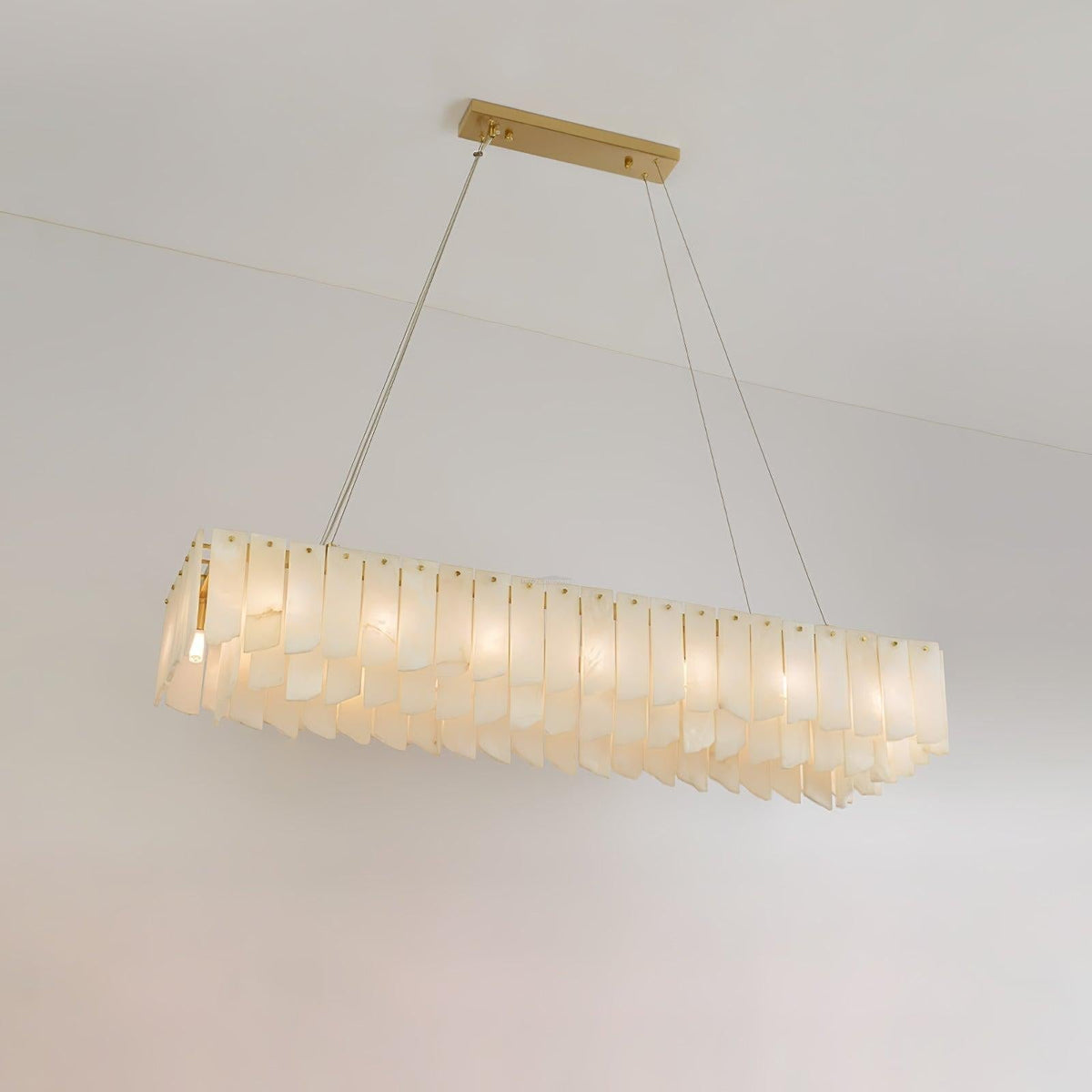 Alabaster Cascade Tiered Chandelier 27.6 - 27.6" x H 21.7" / Dia 57cm x H 150cmBrass & Whitecasivra