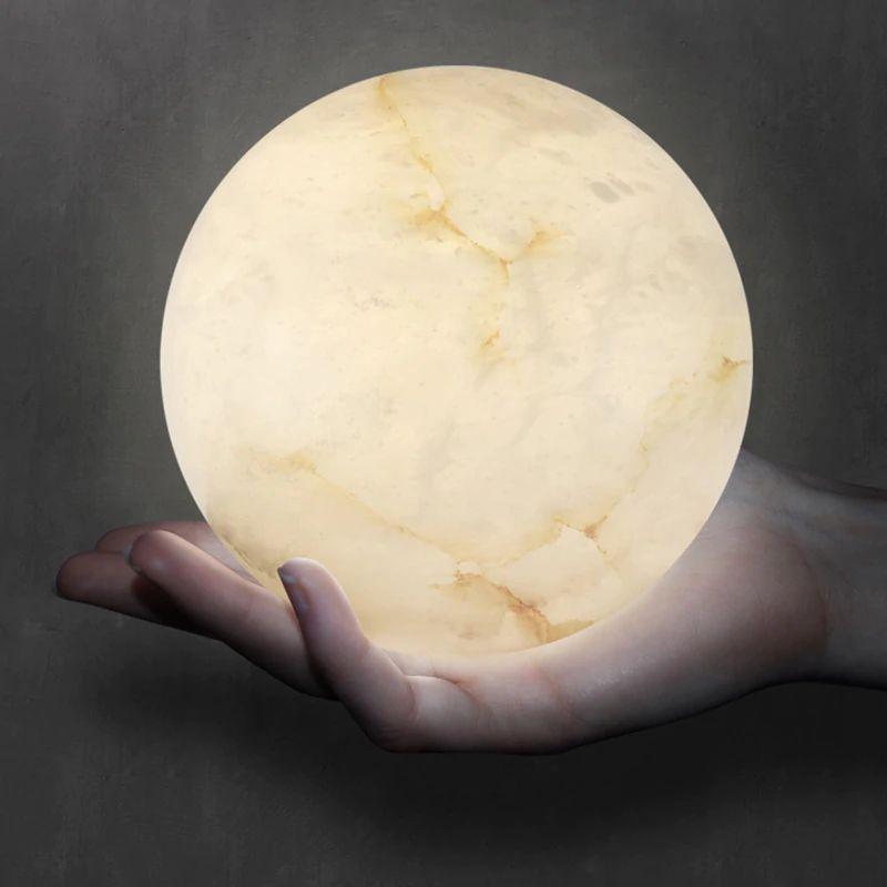 Alabaster Ceiling Pendant - 7 HEADS D 40CM X H 200CM / ∅ 15.7″ X H 78.7″casivra