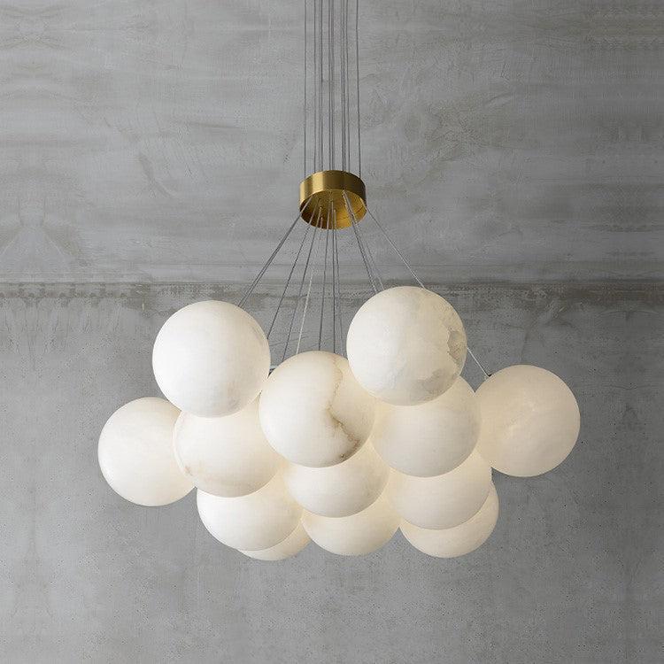 Alabaster Ceiling Pendant - 13 HEADS D 68CM X H 200CM / ∅ 26.8″ X H 78.7″casivra