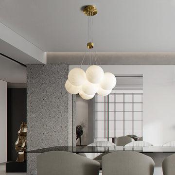Alabaster Ceiling Pendant - 7 HEADS D 40CM X H 200CM / ∅ 15.7″ X H 78.7″casivra