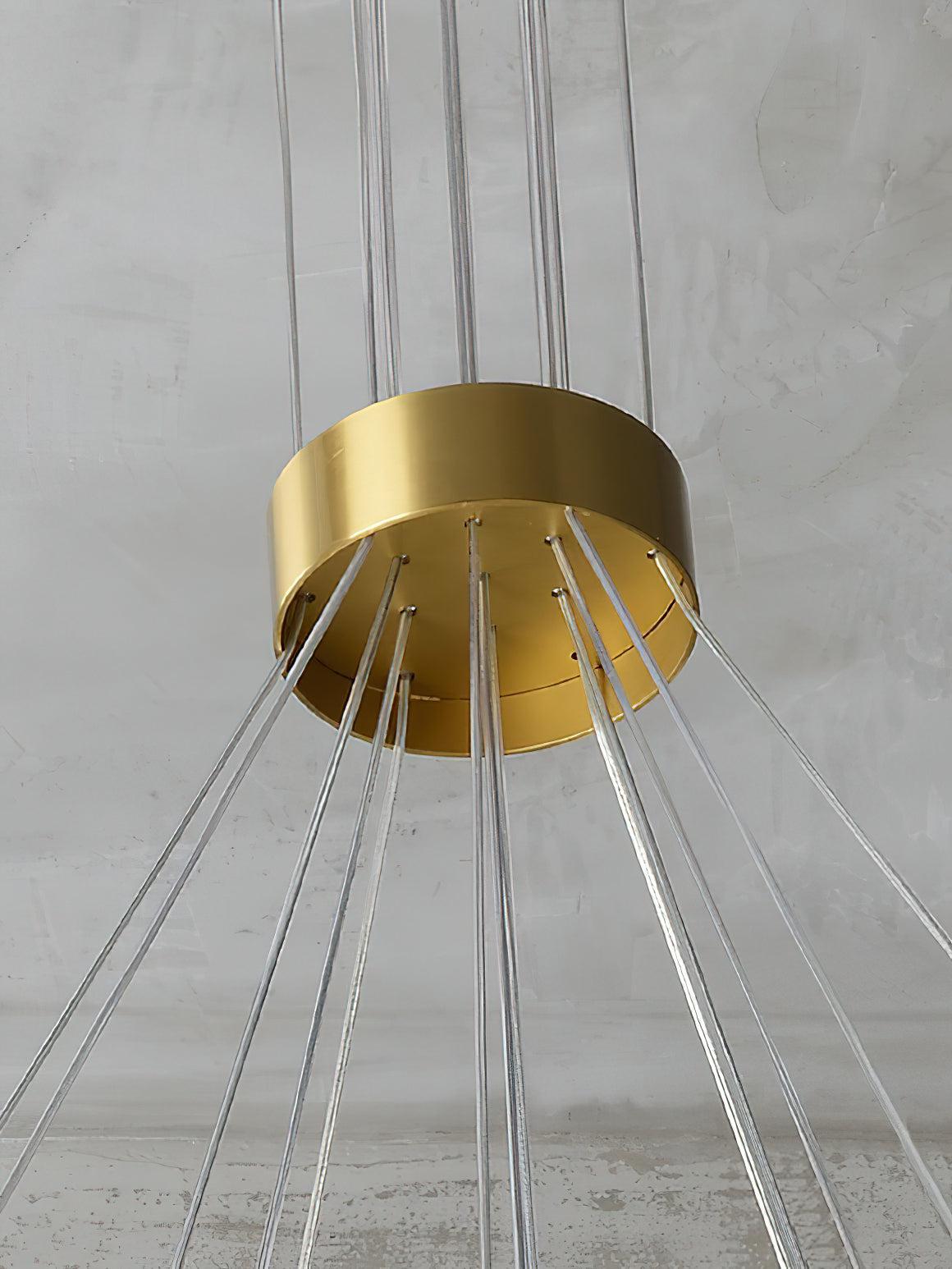 Alabaster Ceiling Pendant - 19 HEADS D 85CM X H 200CM / ∅ 33.5″ X H 78.7″casivra