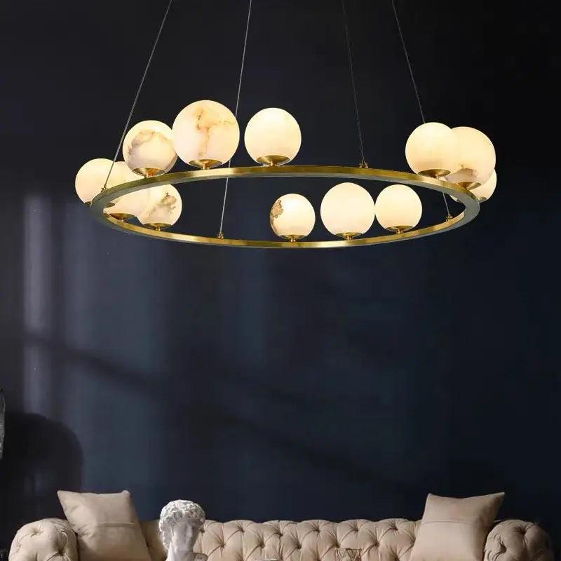 Alabaster Chandeliers Spain Dining Room - 31.49"D*47.24"Hcasivra