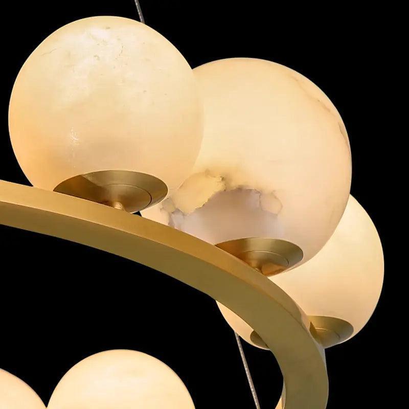 Alabaster Chandeliers Spain Dining Room - 31.49"D*47.24"Hcasivra