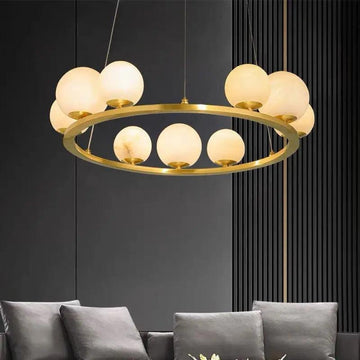 Alabaster Chandeliers Spain Dining Room - 23.62"D*47.24"Hcasivra