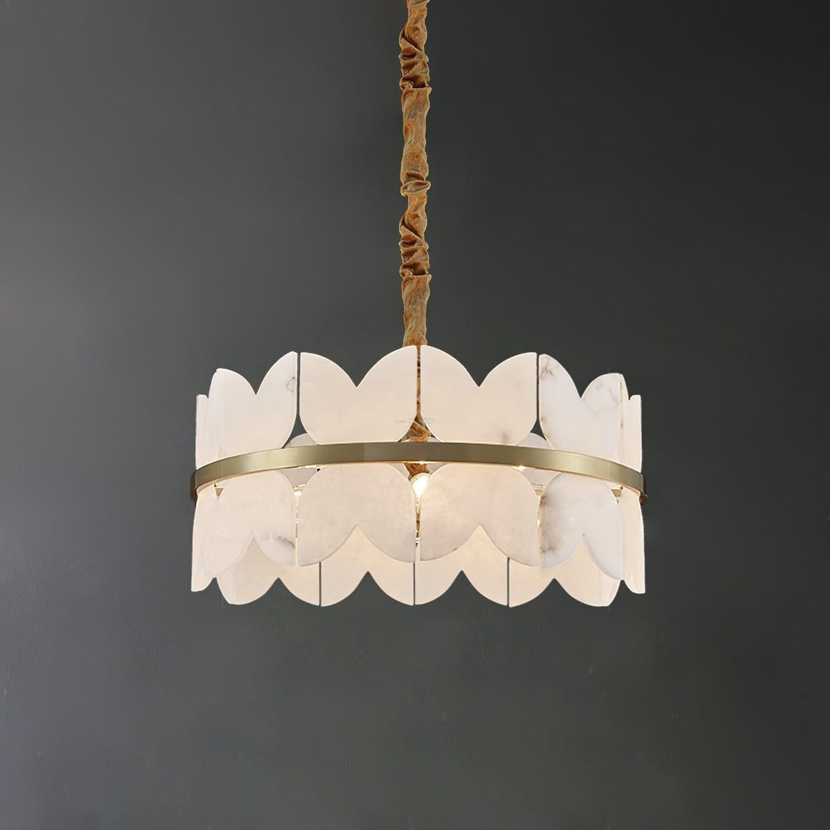 Alabaster Cloudscape Chandelier with 1/2 layer - 1 layer 11.8" x H 8.7" / Dia 30cm x H 22cmcasivra