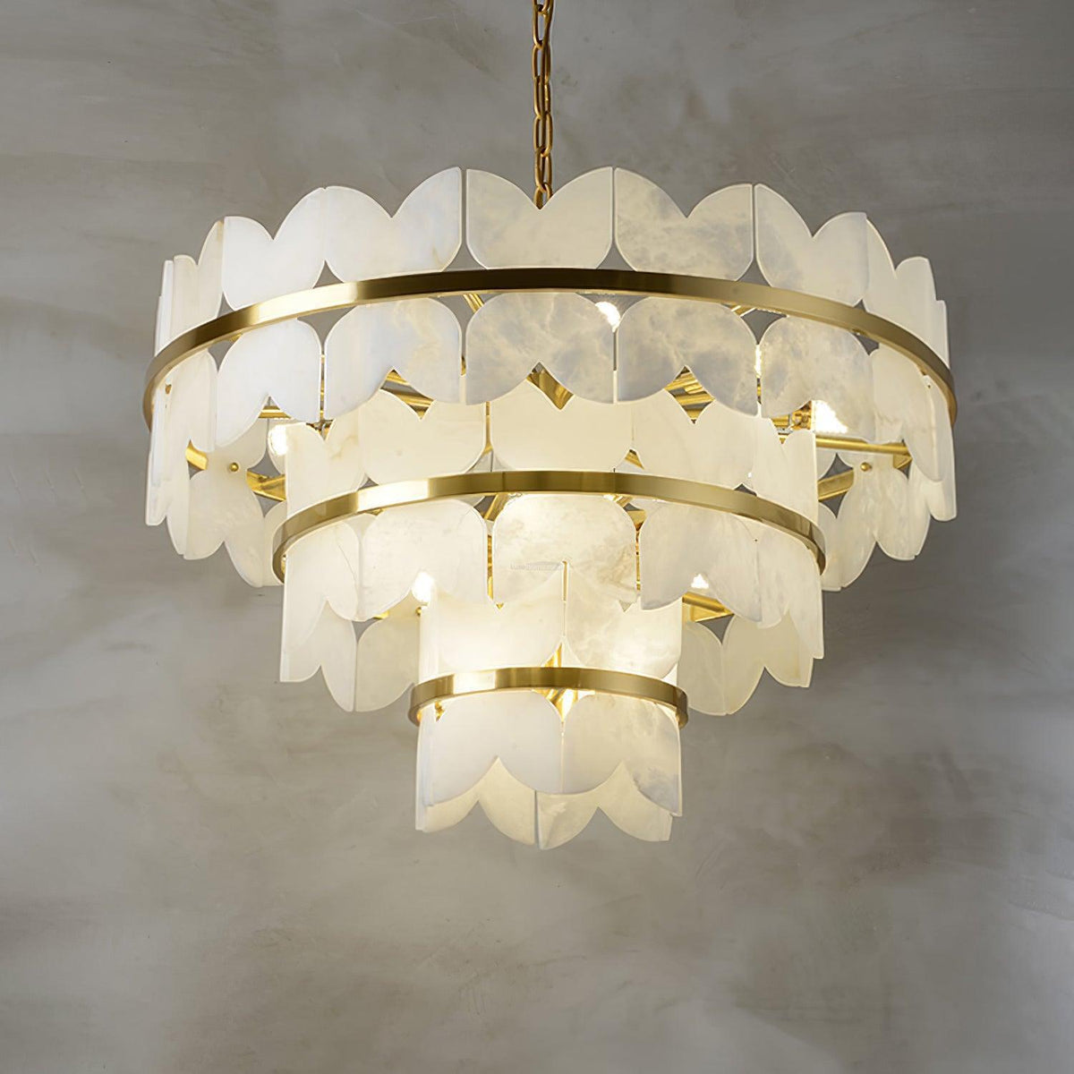Alabaster Cloudscape Chandelier with 1/2 layer - 3 layers 31.5" x H 19.7" / Dia 80cm x H 50cmcasivra