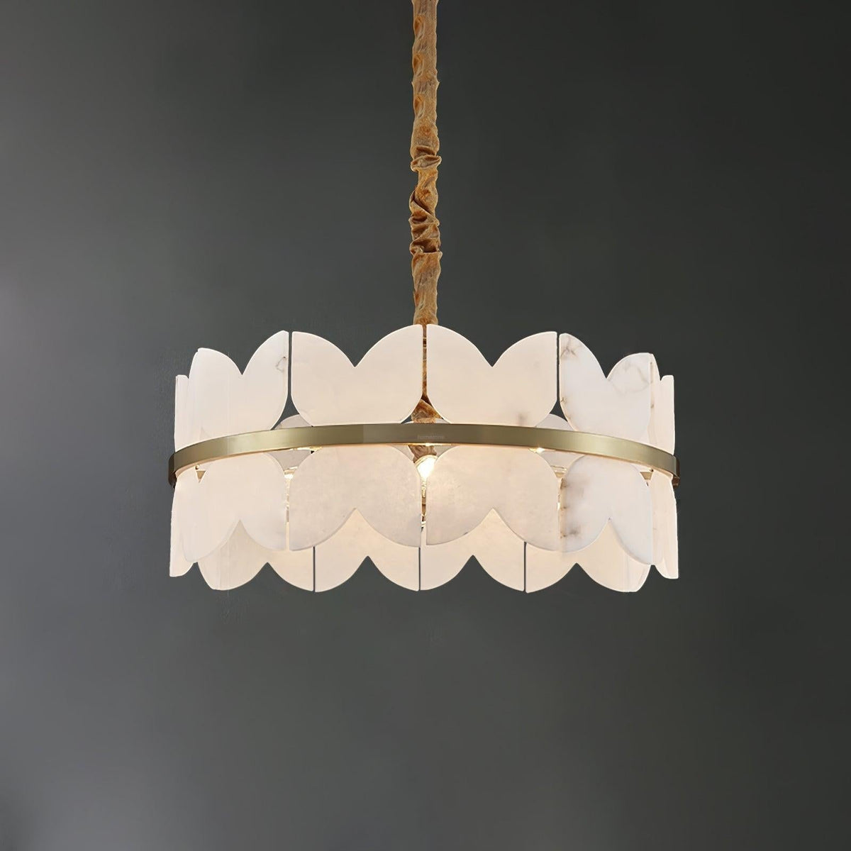 Alabaster Cloudscape Chandelier with 1/2 layer - 1 layer 23.6" x H 8.7" / Dia 60cm x H 22cmcasivra