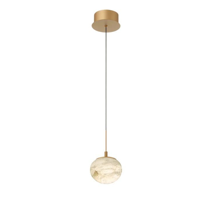 Alabaster Codri LED Pendant - Antique Brass1 Lightcasivra