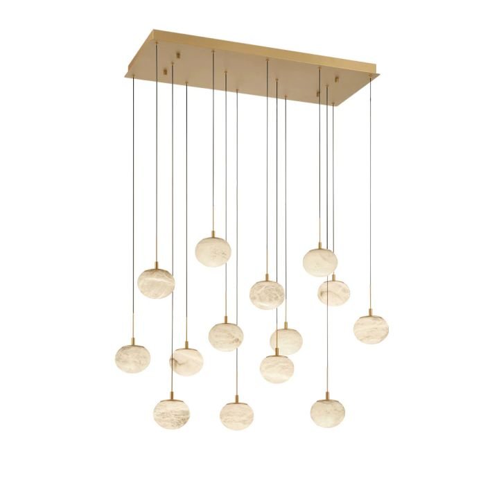 Alabaster Codri Linear LED Chandelier - Matte Black8 Lightcasivra