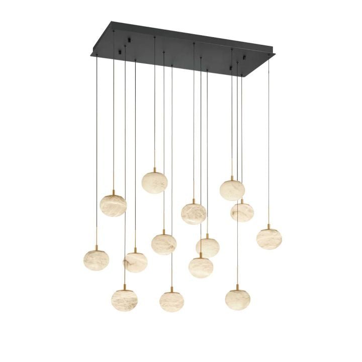 Alabaster Codri Linear LED Chandelier - Matte Black14 Lightcasivra
