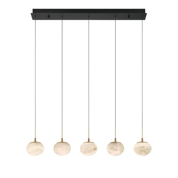 Alabaster Codri Linear LED Chandelier - Matte Black5 Lightcasivra