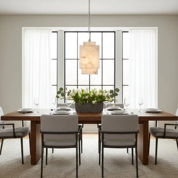 Alabaster Cube Pendant Light - casivra