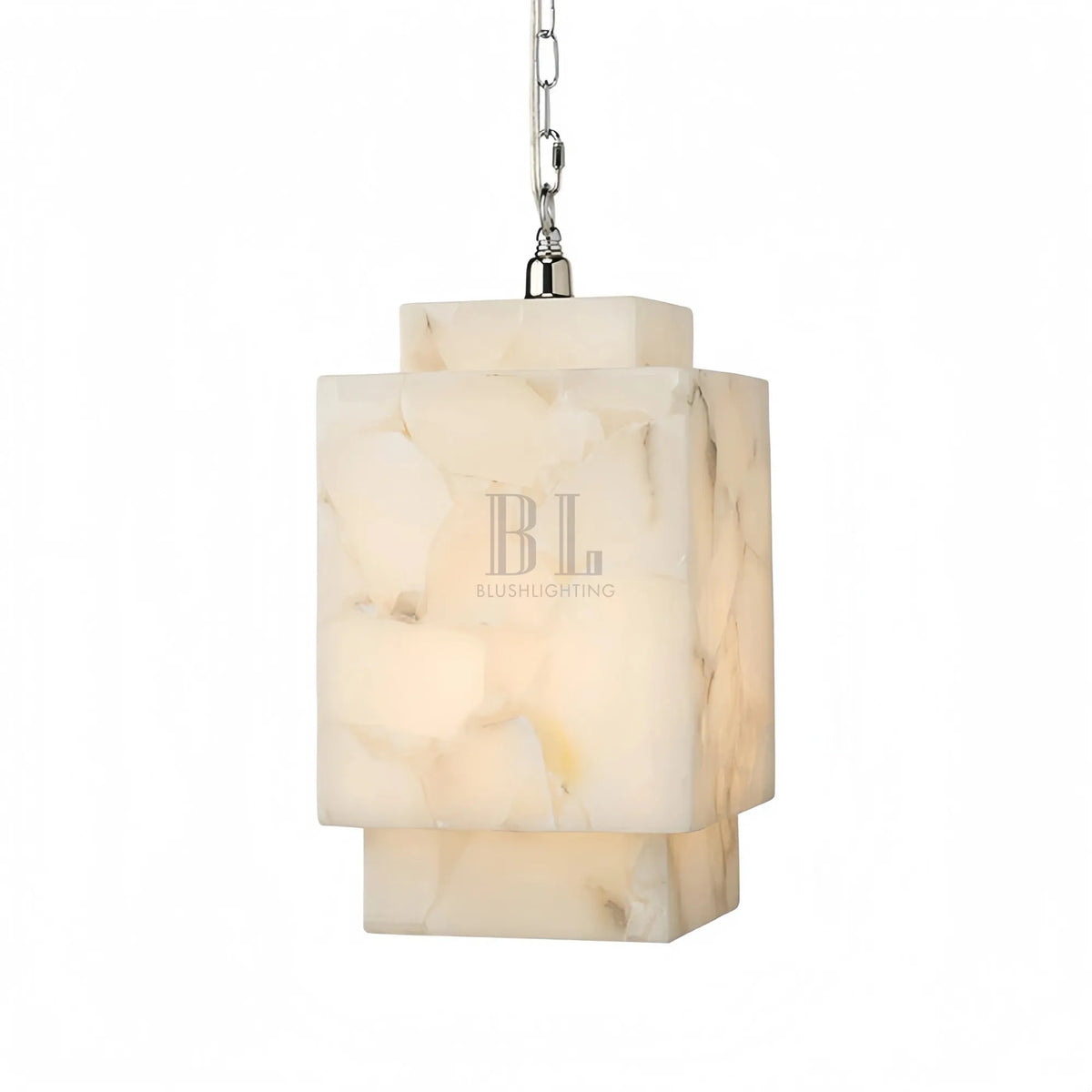 Alabaster Cube Pendant Light - casivra
