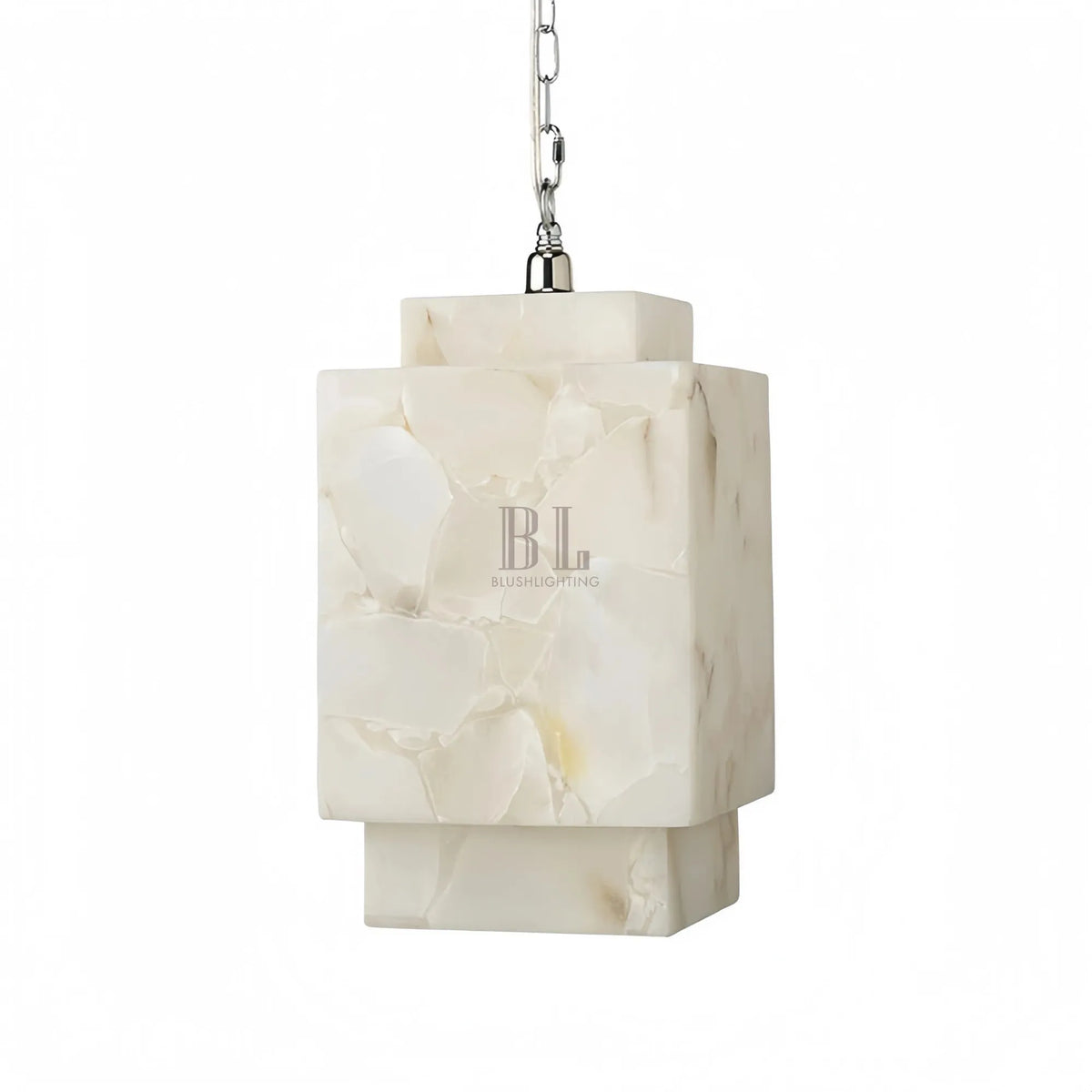 Alabaster Cube Pendant Light - casivra