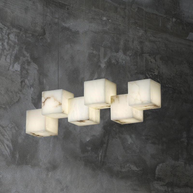 Alabaster Cubic Pendant - 8 Cubescasivra