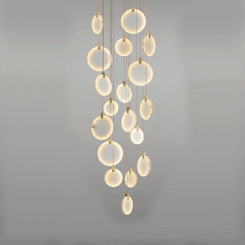 Alabaster Cuboid Dining Room Chandelier,Dining Room Chandelie-chandelier-casivra-18-Lights 35"-casivra