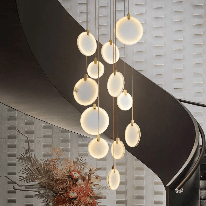 Alabaster Cuboid Dining Room Chandelier,Dining Room Chandelie-chandelier-casivra-15-Lights 31"-casivra