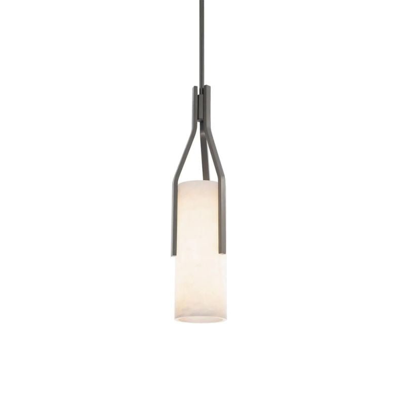 Alabaster Firenze 22in LED Pendant - Antique Nickelcasivra
