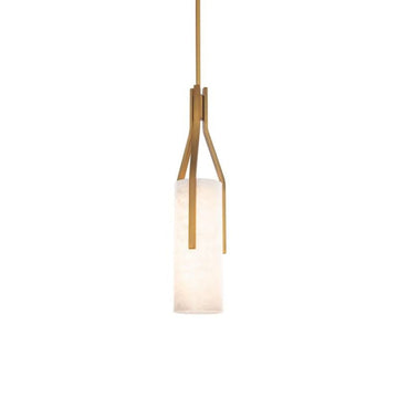 Alabaster Firenze 22in LED Pendant - Brasscasivra