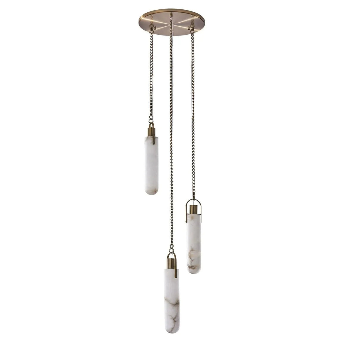 Alabaster Flint 3 light Additions Multi Light Staircase Pendant - casivra