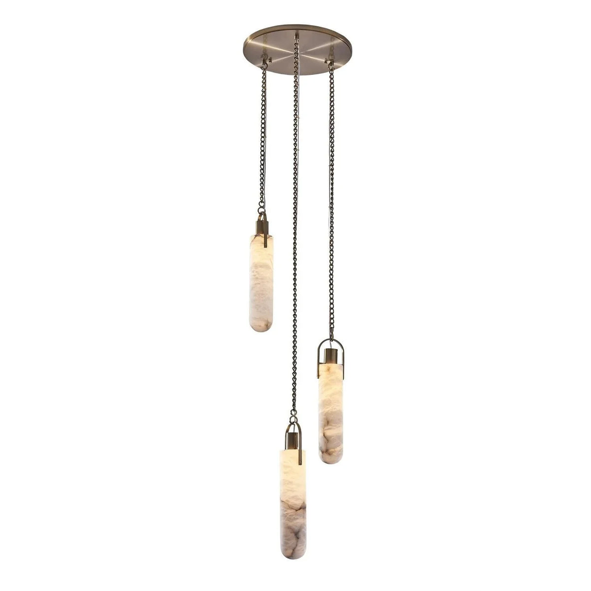 Alabaster Flint 3 light Additions Multi Light Staircase Pendant - casivra