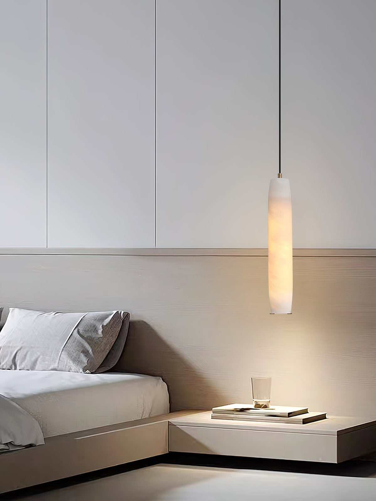 Alabaster Flute Pendant Light - casivra