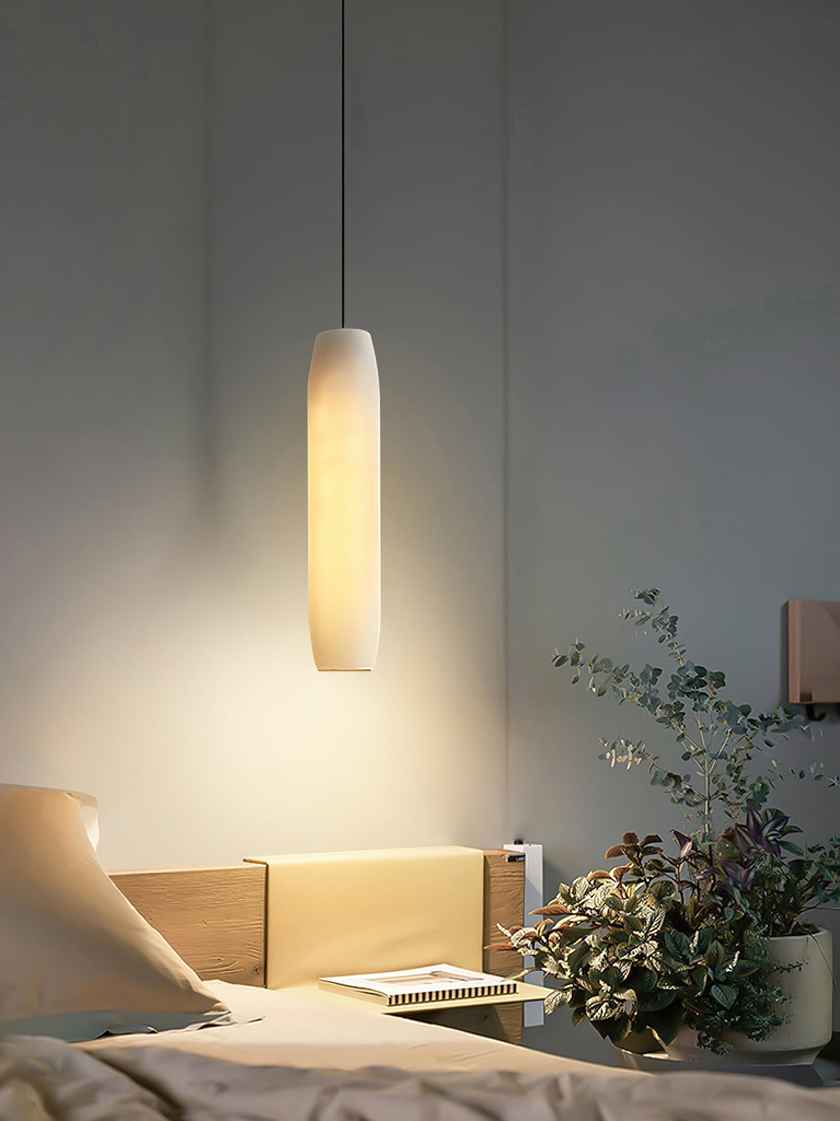 Alabaster Flute Pendant Light - casivra