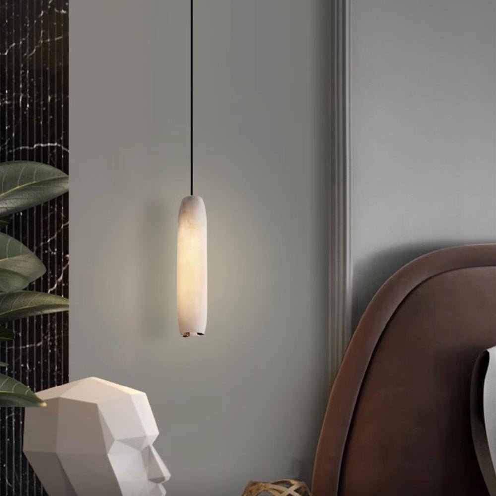 Alabaster Flute Pendant Light - casivra