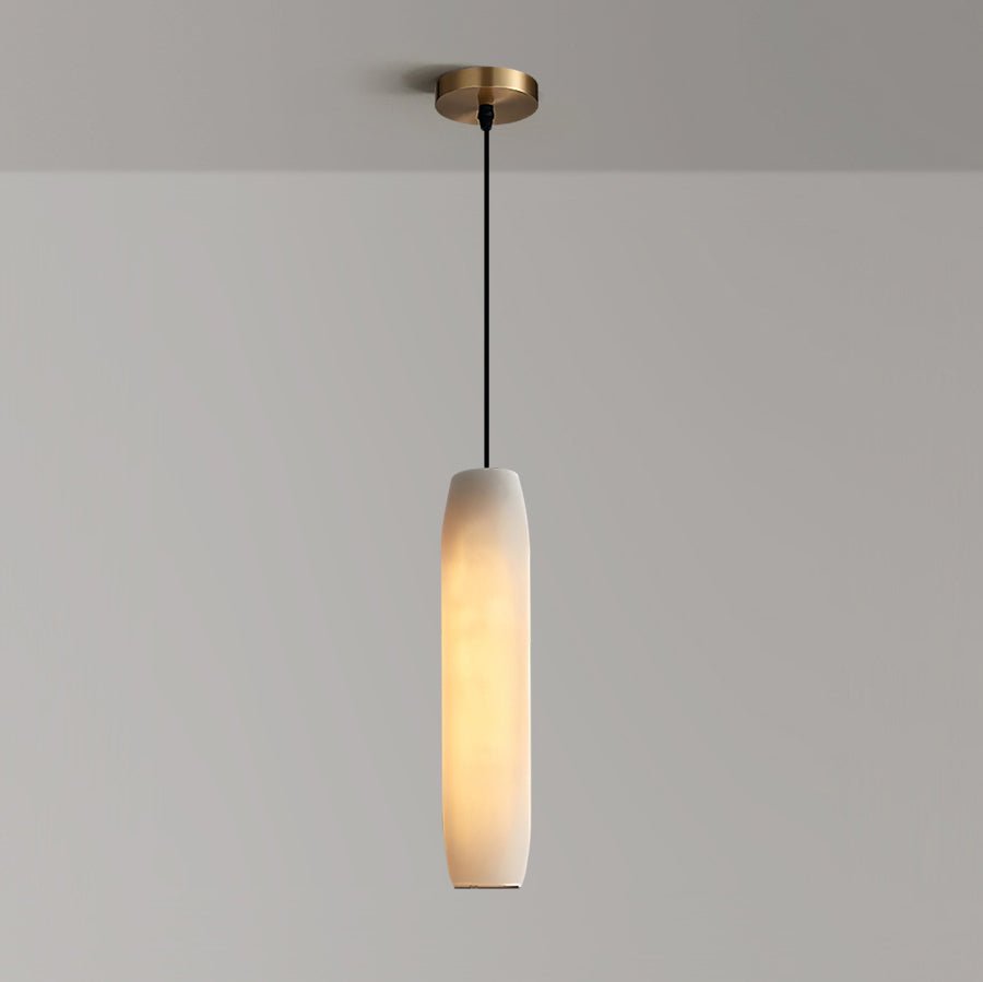 Alabaster Flute Pendant Light - casivra