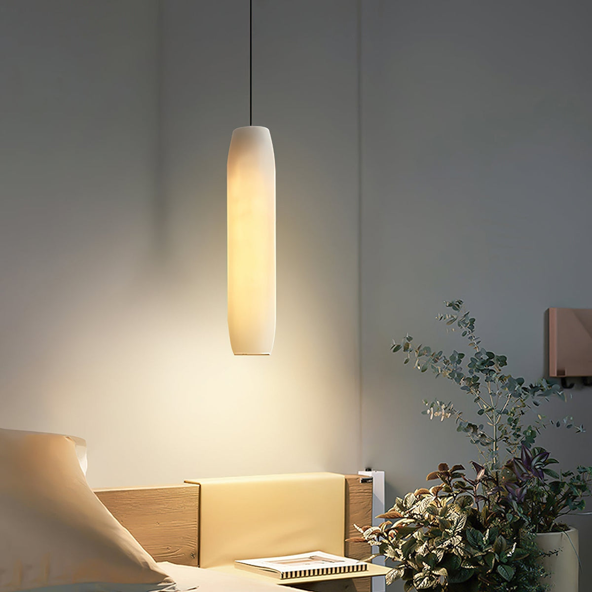 Alabaster Flute Pendant Light - casivra